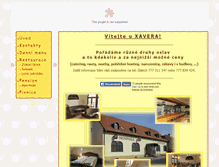 Tablet Screenshot of pensionxaver.cz